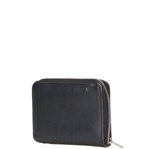 Celine Black Leather Bi Wallet fold
